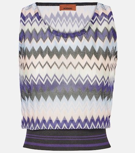 Missoni Zigzag knitted lamÃ© top - Missoni - Modalova