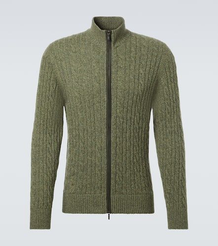 Cable-knit cashmere zip-up sweater - Loro Piana - Modalova