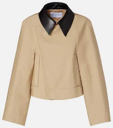 Caban cropped in cotone e lana - Givenchy - Modalova