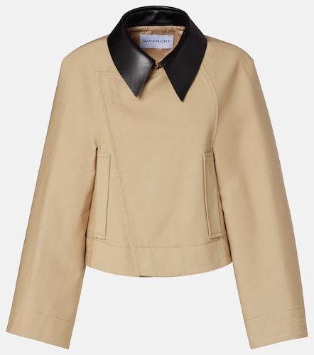 Chaqueta cropped de algodón y lana - Givenchy - Modalova