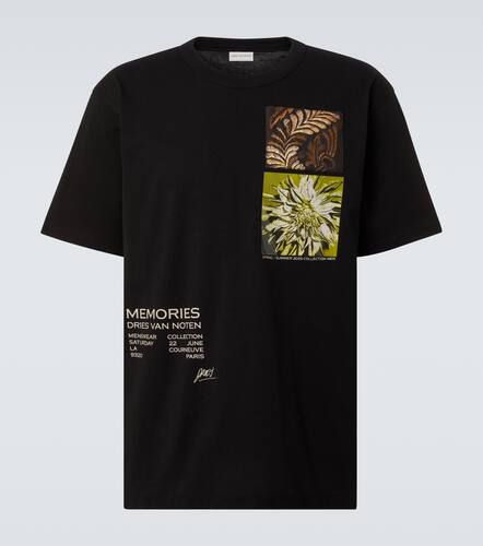 Camiseta en jersey de algodón estampado - Dries Van Noten - Modalova