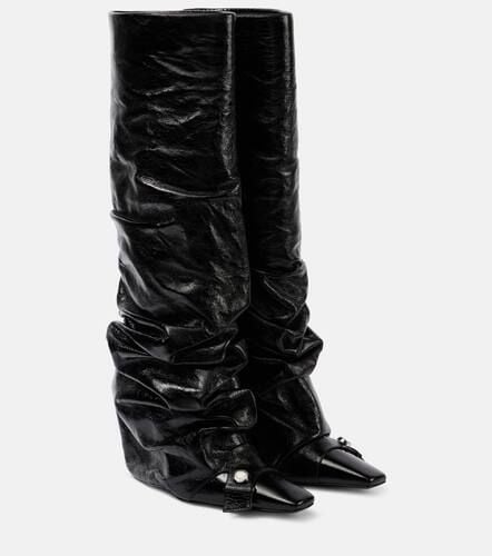 Juno 95 leather knee-high boots - The Attico - Modalova