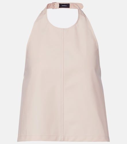 Halterneck cotton-blend top - Wardrobe.NYC - Modalova