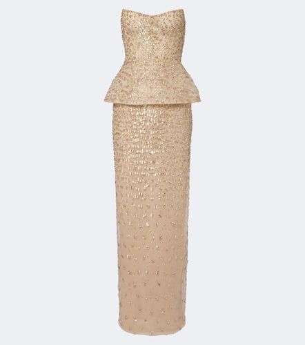 Abito lungo con paillettes - Monique Lhuillier - Modalova