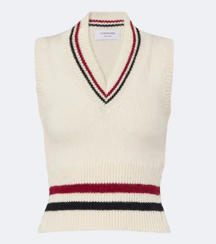 Hector wool and mohair sweater vest - Thom Browne - Modalova