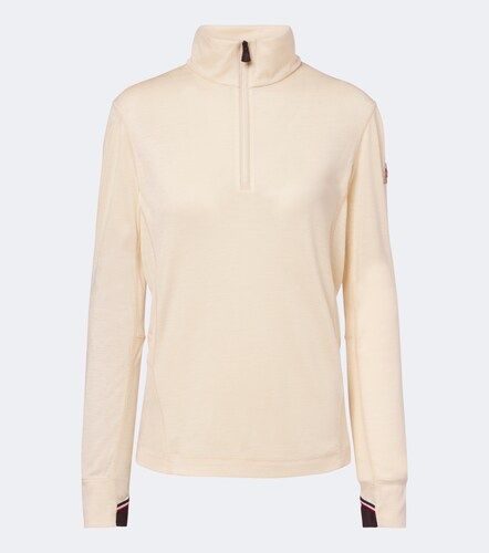 Top da sci in lana e seta - Moncler Grenoble - Modalova