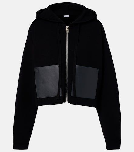 Sudadera con capucha de lana con piel - Loewe - Modalova