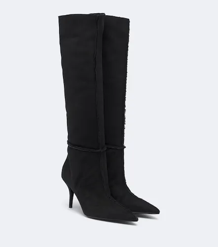 Stiefel aus Veloursleder mit Shearling - Magda Butrym - Modalova
