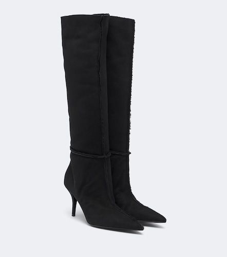 Stivali in suede con shearling - Magda Butrym - Modalova