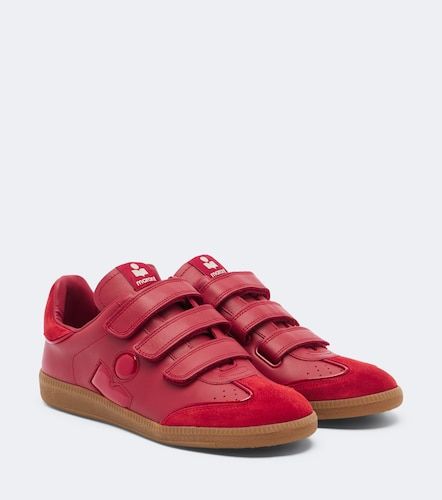 Beth suede-trimmed leather sneakers - Isabel Marant - Modalova