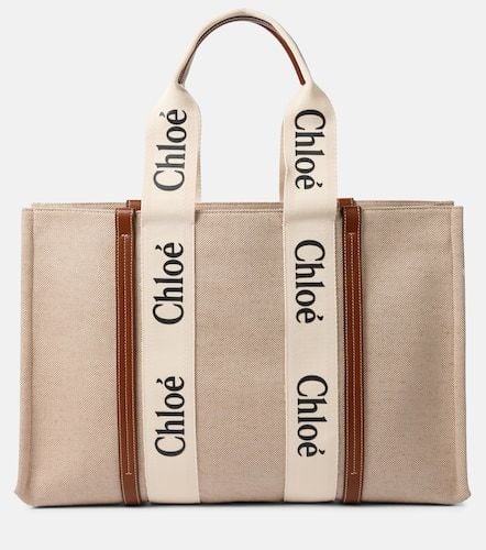 ChloÃ© Woody Large canvas tote - Chloe - Modalova