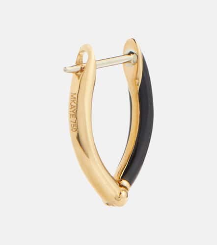 Cristina 18kt gold single hoop earring - Melissa Kaye - Modalova