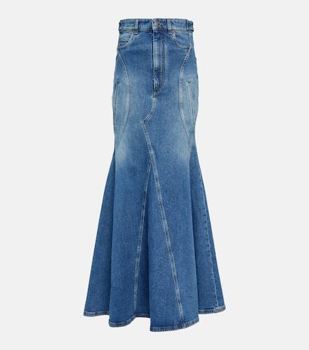 Burberry Flared denim maxi skirt - Burberry - Modalova