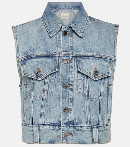 Khaite Lizzo cropped denim vest - Khaite - Modalova