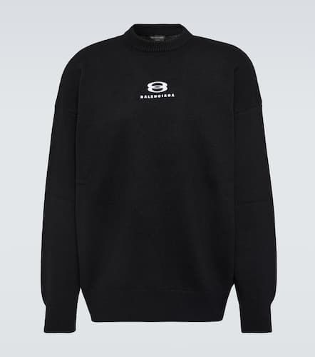 Logo cashmere and wool sweater - Balenciaga - Modalova