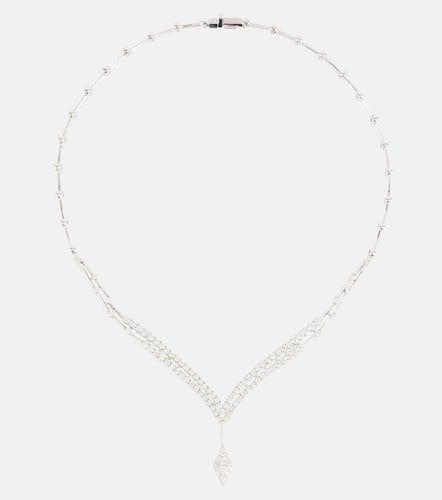 Kt white gold necklace with diamonds - Yeprem - Modalova