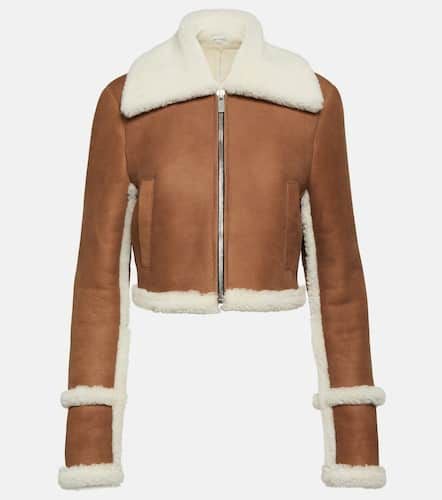 Shearling-lined suede jacket - Magda Butrym - Modalova