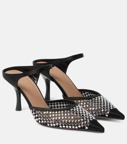 Vega crystal-embellished satin mules - Malone Souliers - Modalova