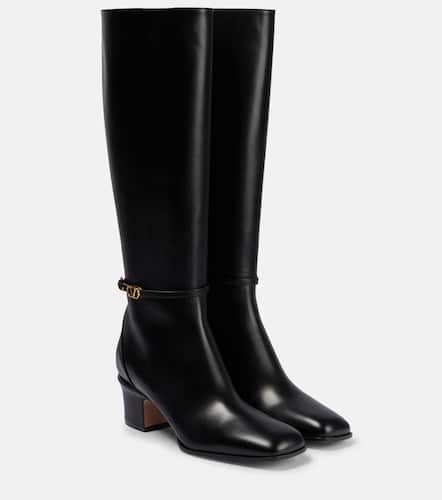 Leather knee-high boots - Valentino Garavani - Modalova
