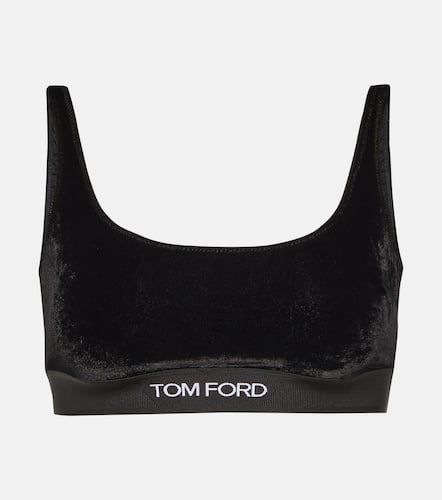 Sujetador de terciopelo con logo - Tom Ford - Modalova