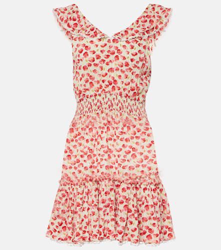 Bruna polka-dot ruffled minidress - Poupette St Barth - Modalova