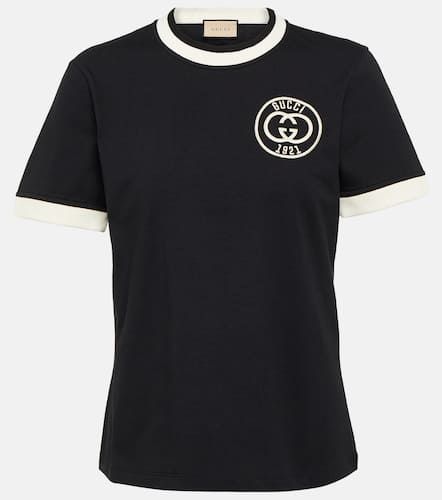 Interlocking G cotton jersey T-shirt - Gucci - Modalova