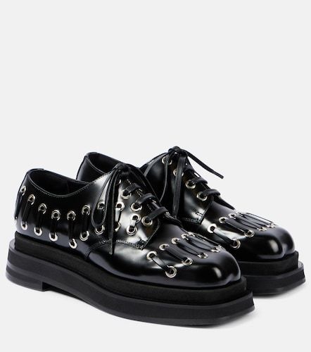 Stringate Heart Toe in pelle con plateau - Simone Rocha - Modalova