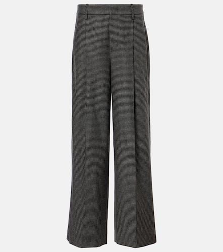 Checked high-rise wide-leg pants - Vince - Modalova