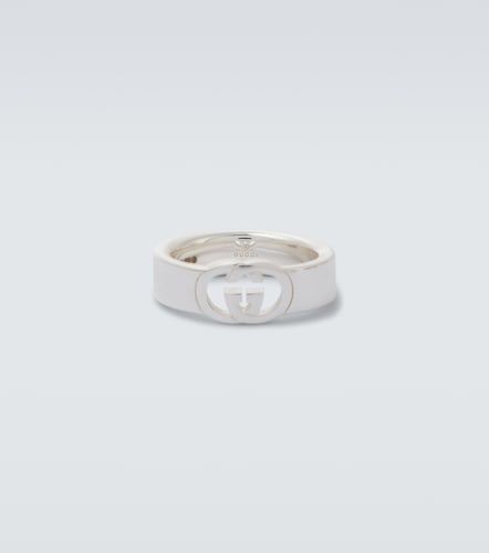 Gucci Anillo de plata de ley con GG - Gucci - Modalova