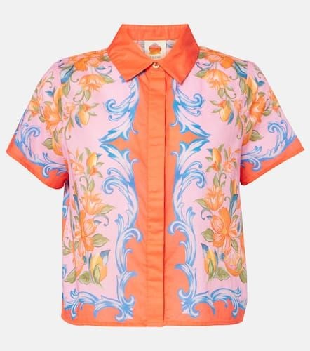 Farm Rio Sicily floral cotton shirt - Farm Rio - Modalova