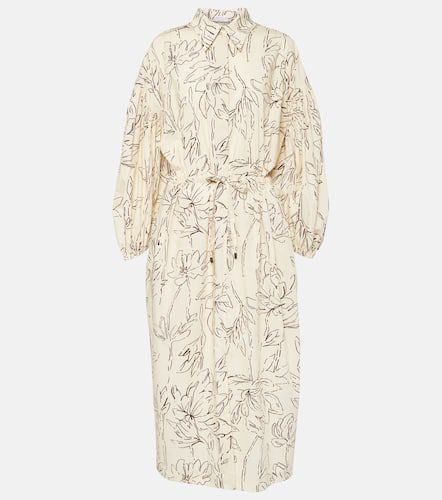 Printed cotton midi dress - Brunello Cucinelli - Modalova