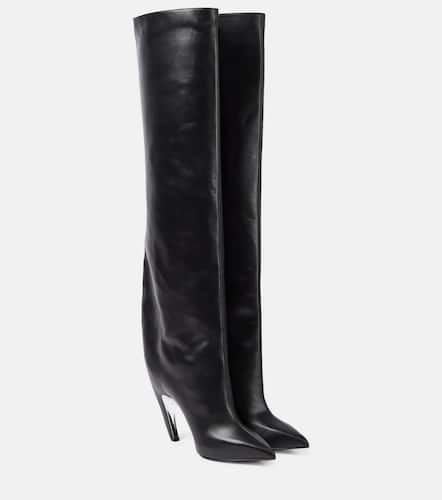 Leather knee-high boots - Alexander McQueen - Modalova