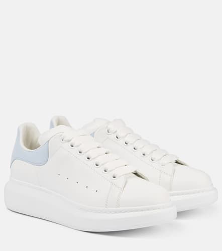 Oversized leather sneakers - Alexander McQueen - Modalova