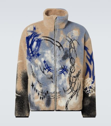 Teddy jacquard fleece zip-up jacket - Acne Studios - Modalova