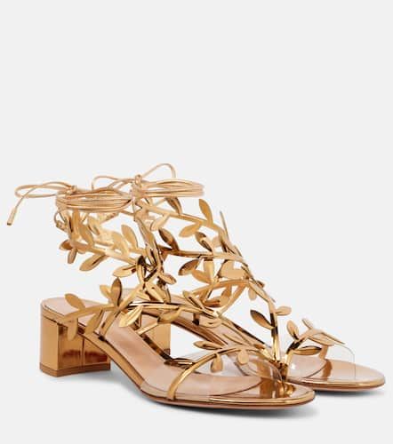 Sandalen Flavia aus Metallic-Leder - Gianvito Rossi - Modalova