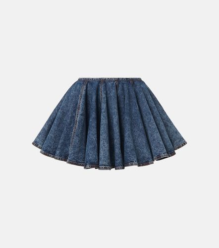 Alaïa Minifalda de denim plisada - Alaia - Modalova