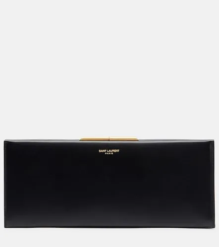Midnight Small leather clutch - Saint Laurent - Modalova