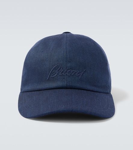 Cappello da baseball in lino e lana con logo - Brioni - Modalova