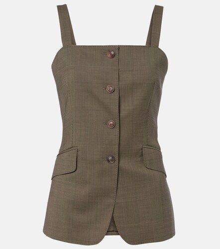 Max Mara Plaid virgin wool top - Max Mara - Modalova