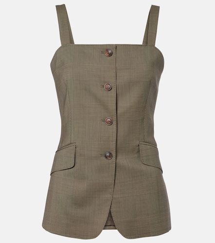 Top de lana virgen a cuadros - Max Mara - Modalova