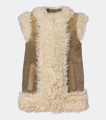 Etro Bestickte Weste mit Shearling - Etro - Modalova