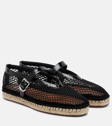 Fishnet leather-trimmed espadrilles - Alaia - Modalova