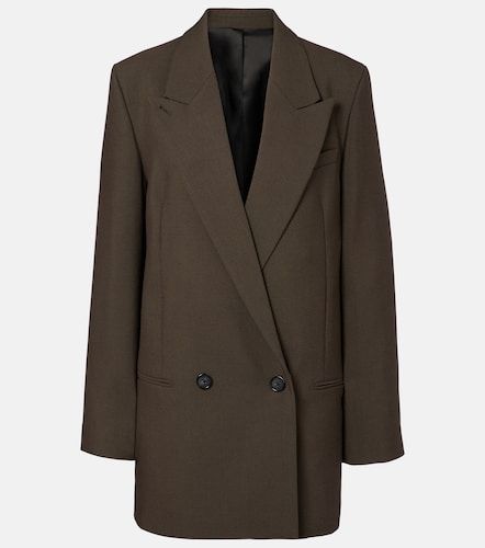 Double-breasted wool-blend blazer - Toteme - Modalova