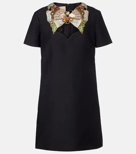 Embellished wool and silk minidress - Valentino Garavani - Modalova