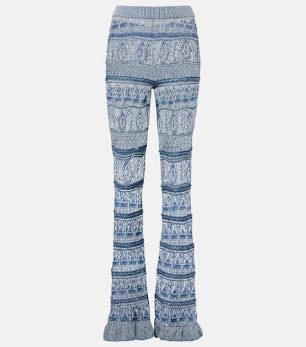 Pantalones flared de croché de algodón - Etro - Modalova