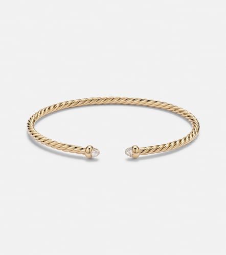 Pulsera Cablespira® Flex Micro de oro de 18 ct con diamantes - David Yurman - Modalova