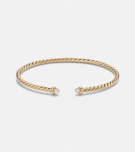 Pulsera Cablespira® Flex Micro de oro de 18 ct con diamantes - David Yurman - Modalova