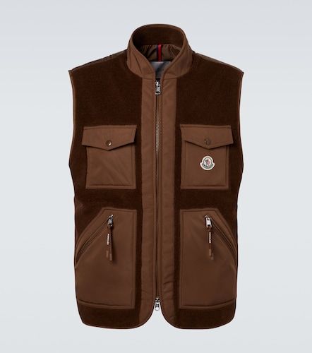 Chaleco Karakai de teddy con paneles de plumas - Moncler - Modalova