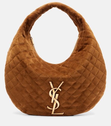 Borsa a spalla Icare Medium in suede matelassé - Saint Laurent - Modalova