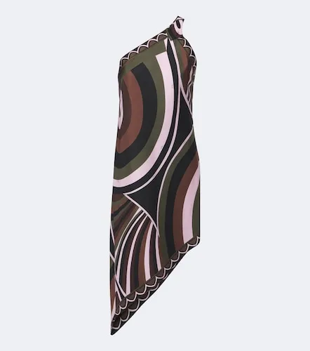 Vestido midi asimétrico Iride de seda - Pucci - Modalova